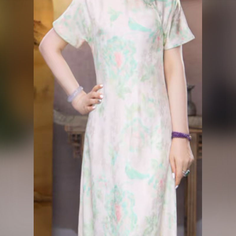 吉祥衣家棠梨短袖旗袍952139862