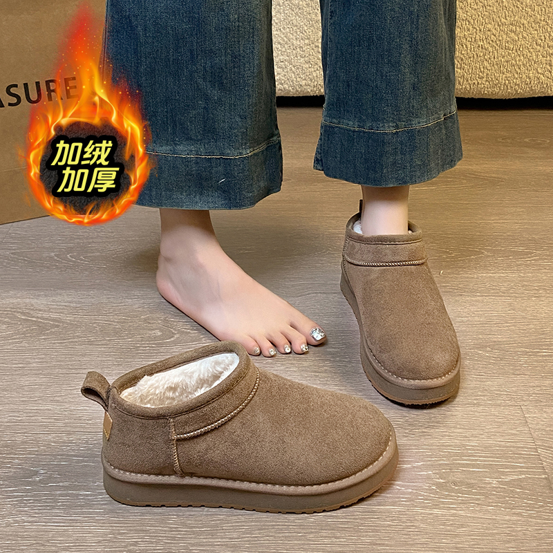 小土豆加绒加厚雪地靴女