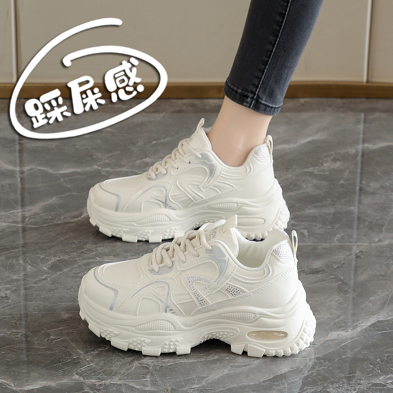 赵露思同款厚底老爹鞋女