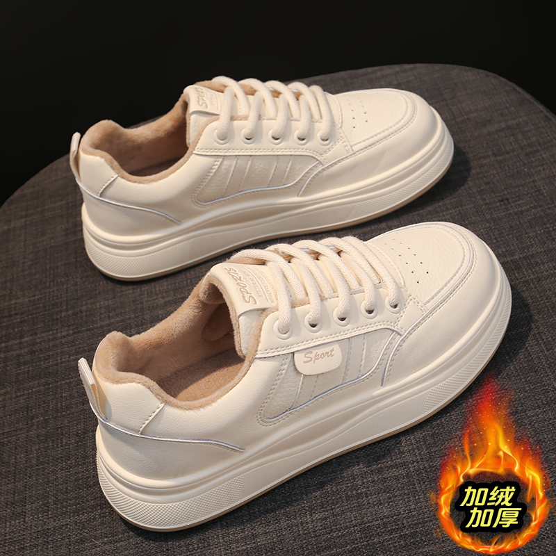 踩屎感极简小白鞋女2025秋季