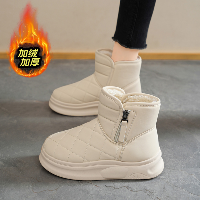 赵露思同款加绒加厚雪地靴女