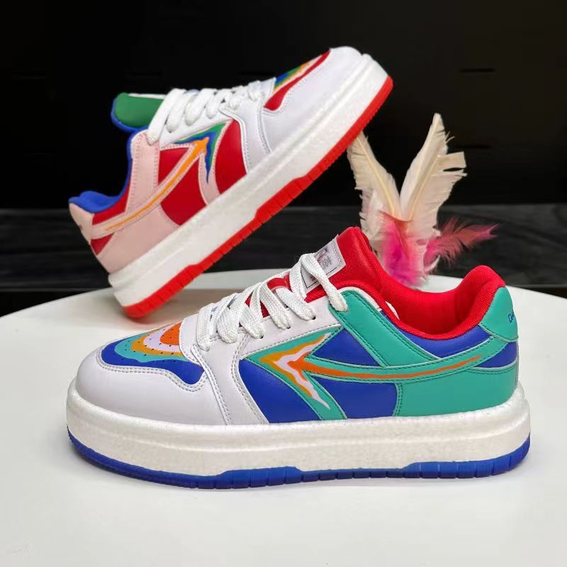 单飞燕毽子鞋冬季新款爆米花鞋底板鞋大白踢毽子鞋高弹男女运动鞋