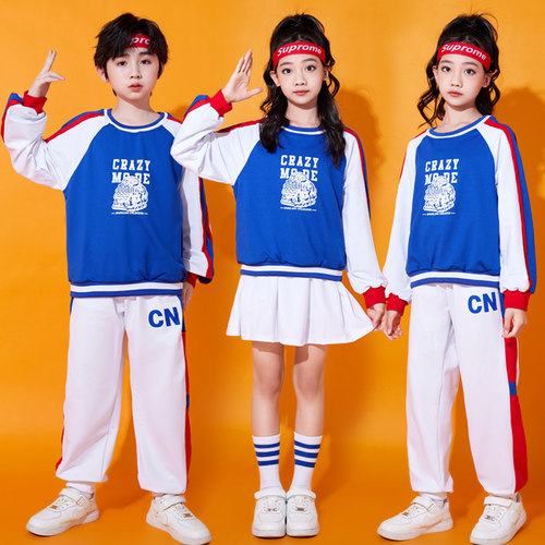 儿童表演服男女啦啦队舞蹈服