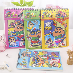 蜡笔小新飞天小女警素描本A4 动漫画画本图画本美术课用空白画册