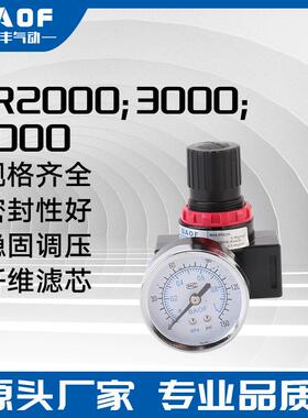 气动元件气压减压阀调压阀 BR2000;BR3000;BR4000调节阀气泵
