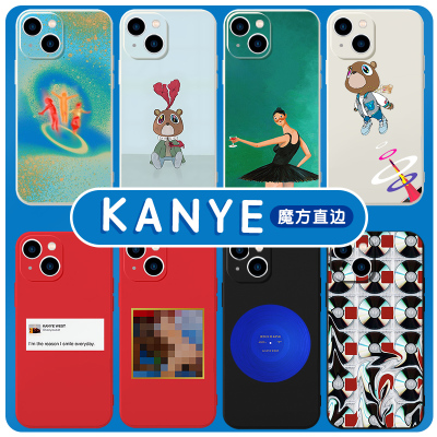 kanye手机壳苹果14华为mate60侃爷iPhone15Promax周边OPPO小米13美式嘻哈vivo12辍学熊west40同款11专辑x适用