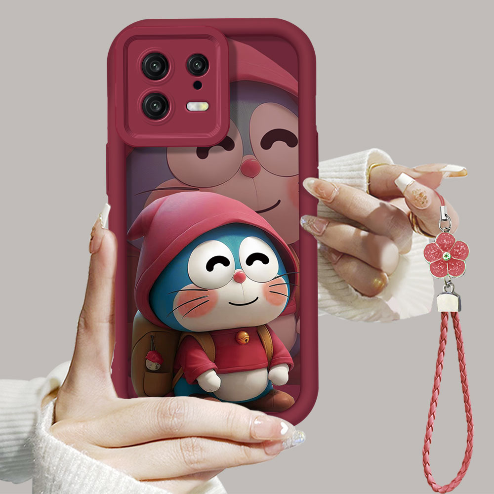 适用小米13新款12pro天眼阶梯壳note13pro哆啦A梦note12proplus卡通note9pro女款k40防摔k50pro手机壳