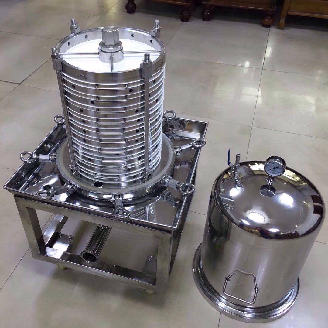 不锈钢层叠式板框过滤器活性炭立式卫生级过滤机精密叠片压滤机