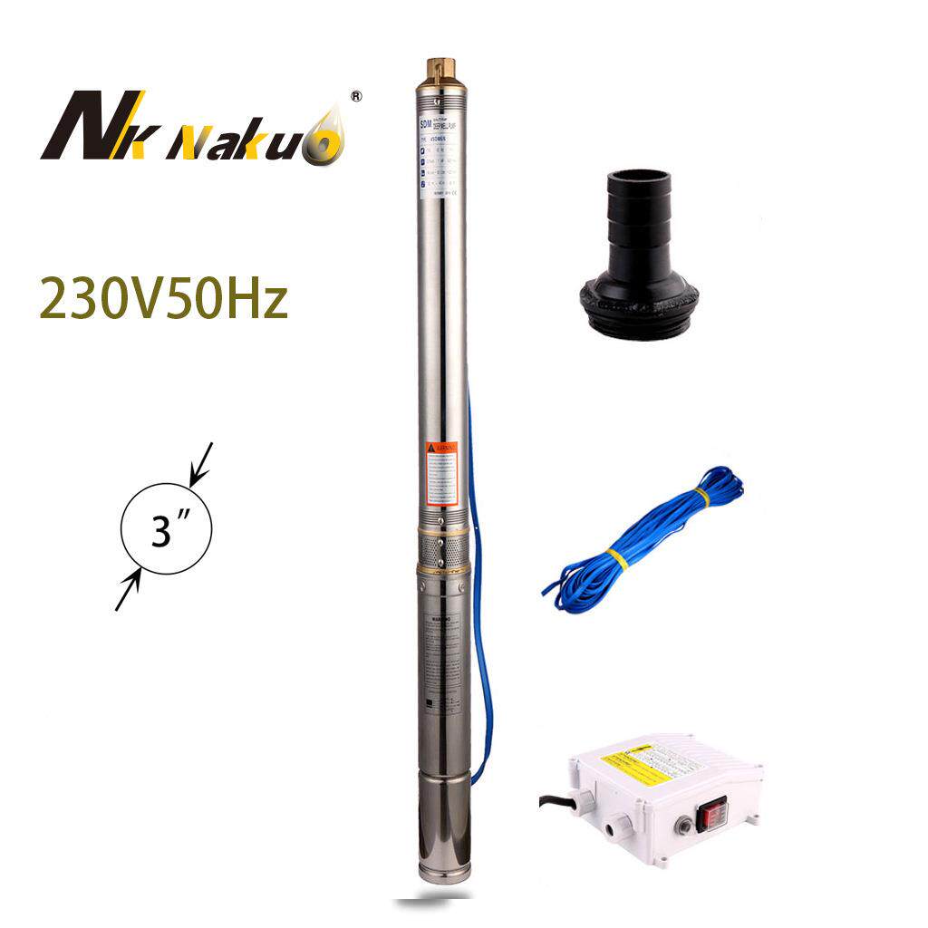 3”不锈钢深井泵高扬程防腐蚀井用清水抗沙潜水电泵SDM多叶轮出口