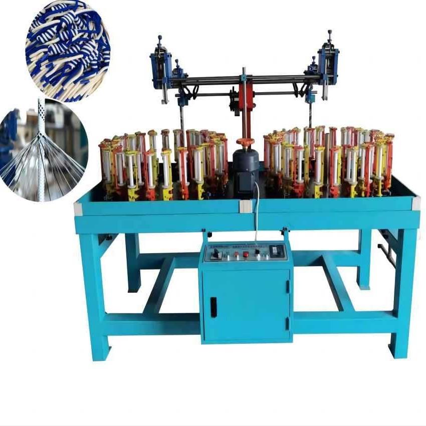 工厂直供编织安全绳机鞋带松紧带绝缘套管编织机