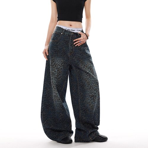 womenclothes外贸复古豹
