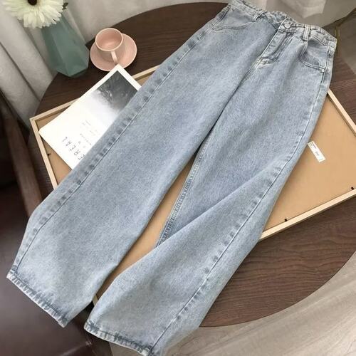 womenclothes直筒高腰牛