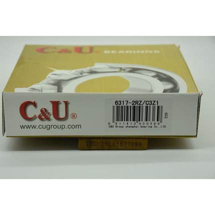 C&U6317-2RZ  180317 人本深沟球轴承S  内径85mm  外径180mm