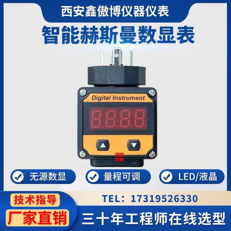 赫斯曼接头式显示表头 温度 压力变送器数显表头 4~20mA 现场显示
