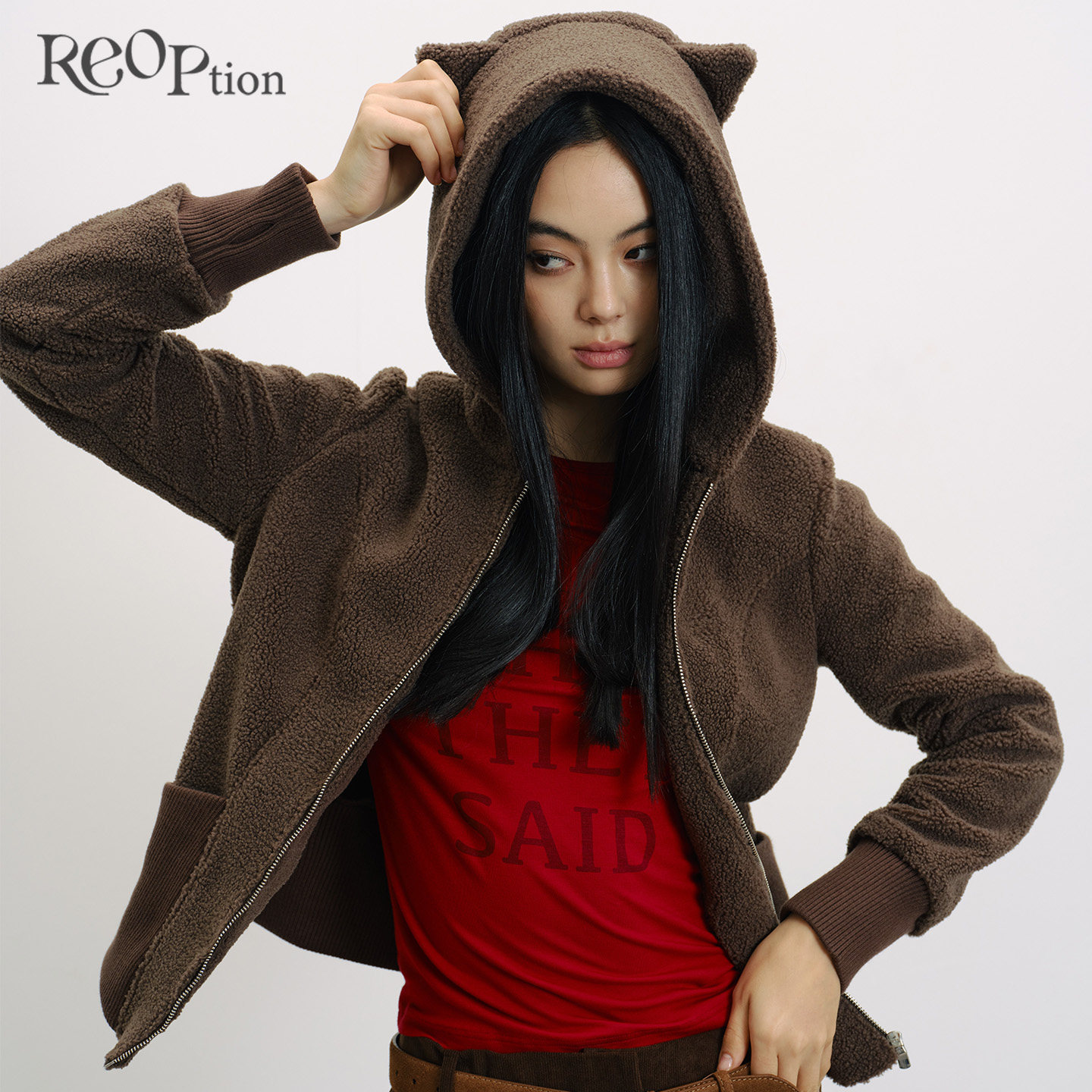 REOPtion原创设计连帽休闲外套