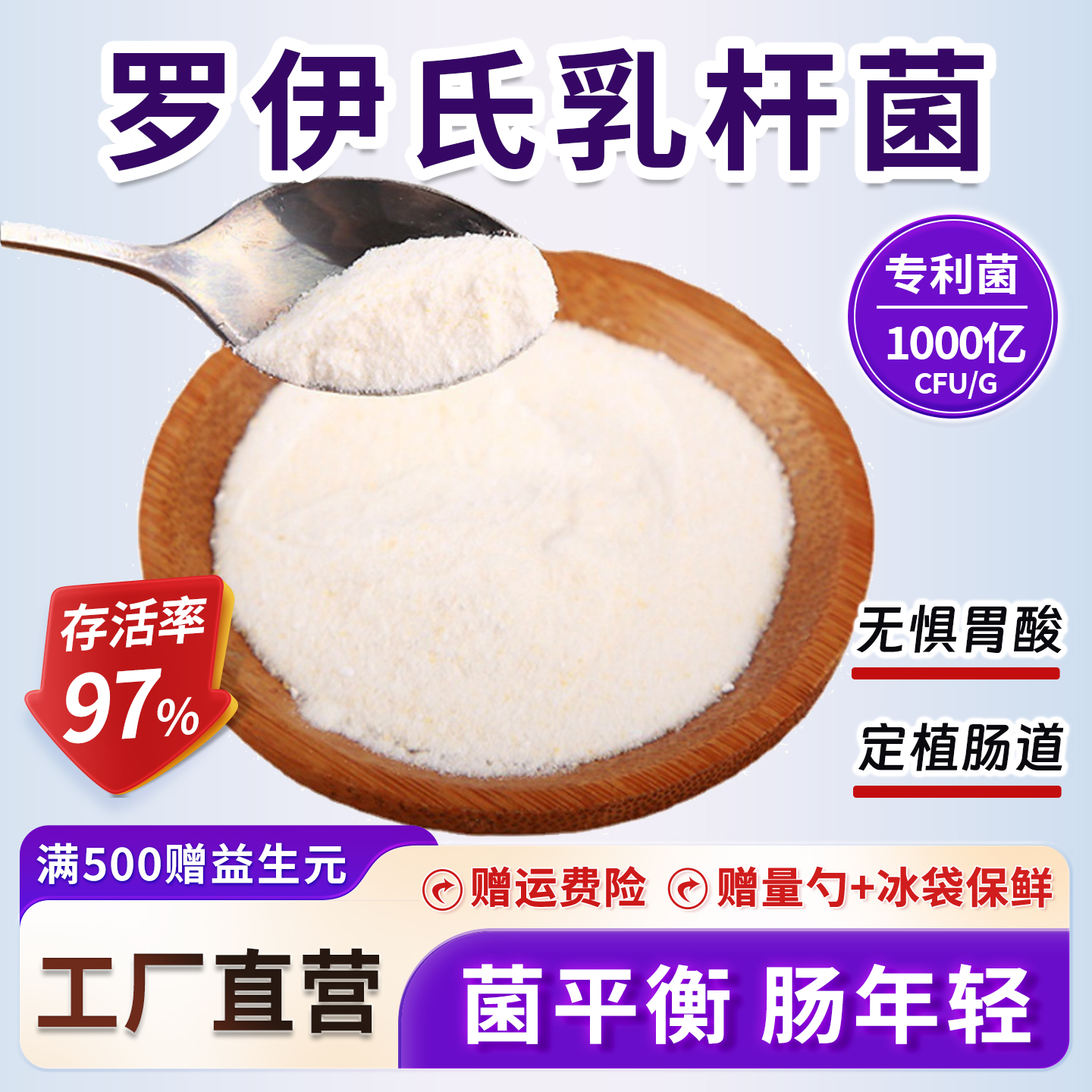 罗伊氏乳杆菌 活性益生菌冻干粉原料 成人速溶通用 厂家直发 正品