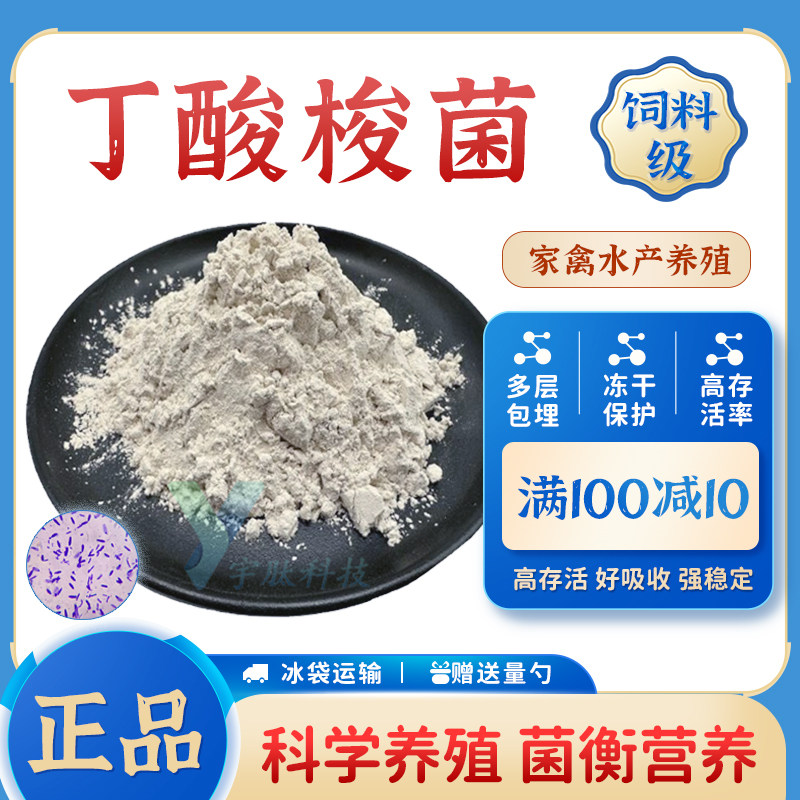 丁酸梭菌 100亿活性饲料益生菌粉 畜禽水产宠养殖专用 微生态制剂