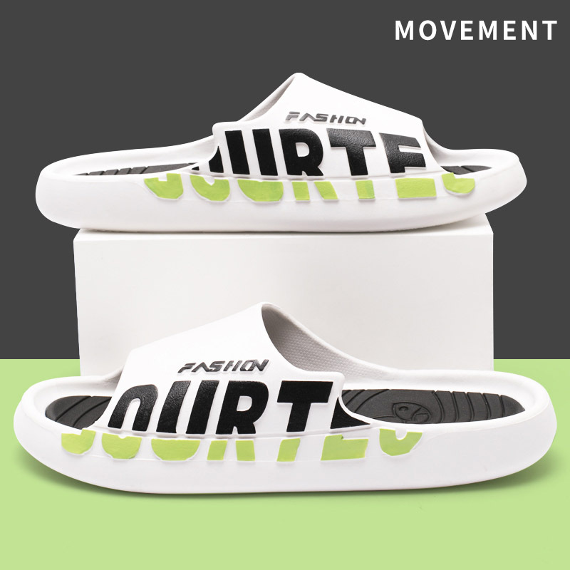 外穿凉拖鞋男士夏季室内浴室防滑厚底潮流外出沙滩一字运动拖鞋女