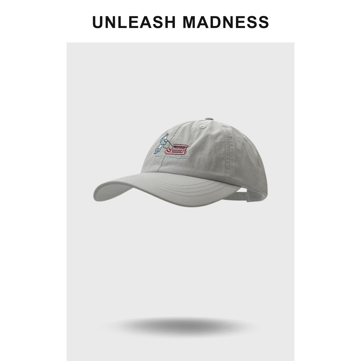 Unleash Madness 小熊棒球帽软顶遮阳帽韩国ins同款鸭舌帽