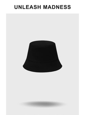 Unleash Madness 渔夫帽休闲黑色水桶帽百搭