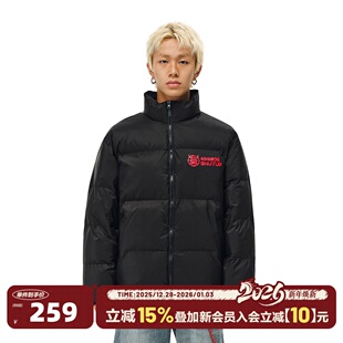 404MOB肌理格三防冬季 加厚棉服立领棉袄男潮流保暖情侣面包服棉衣