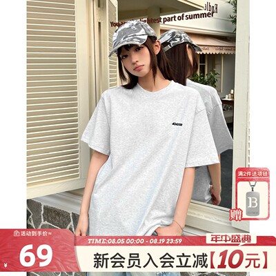 404MOB重磅300g小标logo印花短袖T恤男潮牌上衣女夏季半袖打底衫