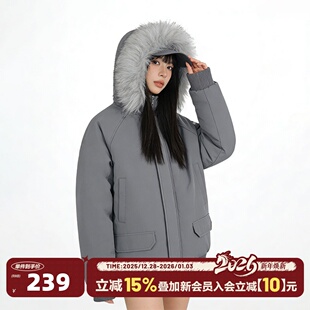 404MOB可拆卸大毛领座山雕加厚派克服男冬季 保暖夹棉外套棉衣棉服