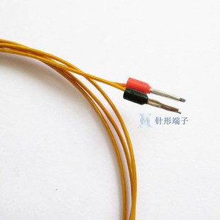 J型热流道热电偶m感温线 K型探针耐高温线 铠装 塑胶头探温针