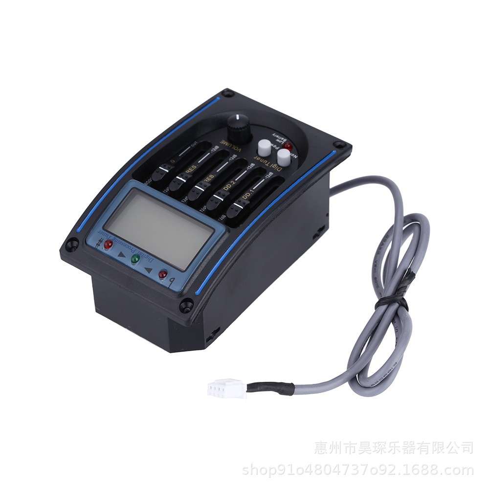 五段电箱拾音器带液晶屏调音器古典吉他民谣吉他拾音器