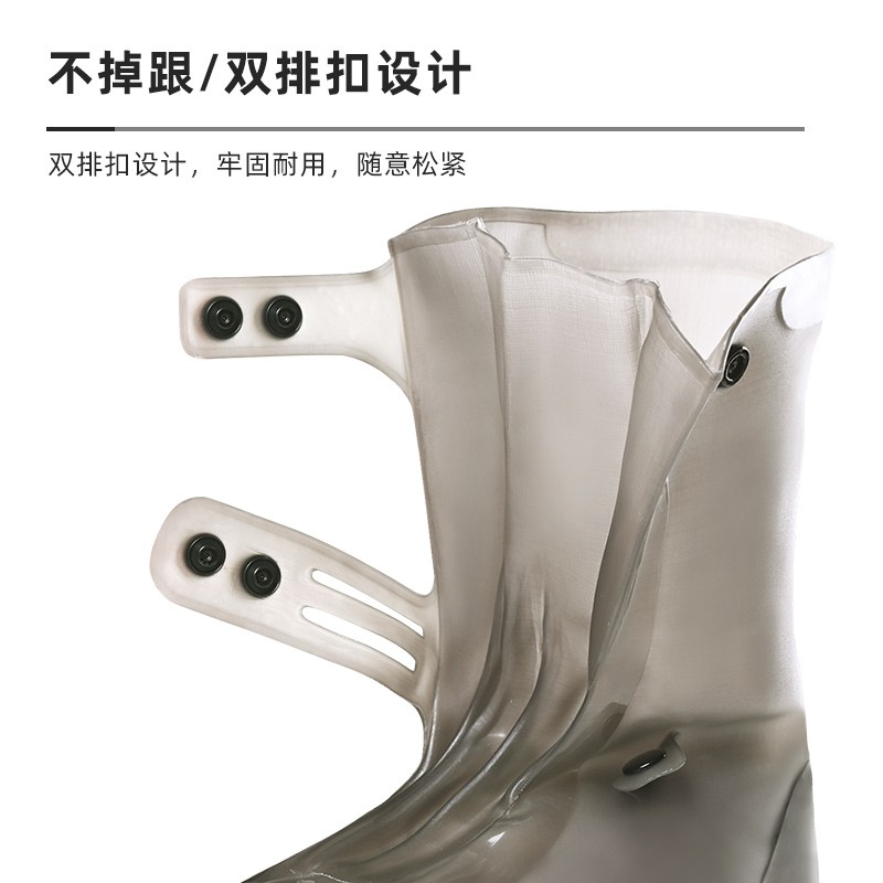 硅胶防水雨鞋儿童雨鞋套女水鞋下雨天防滑加厚耐磨男套鞋雨靴大童