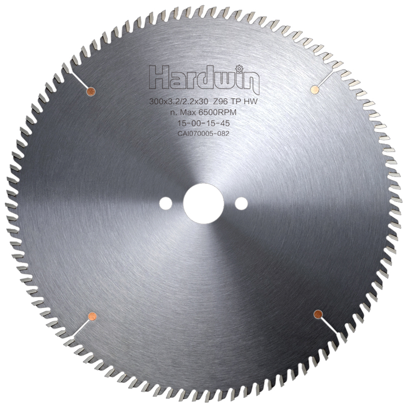 悍德威工业级精密裁板推台锯锯片12寸96梯平齿木工铝合金子母锯片