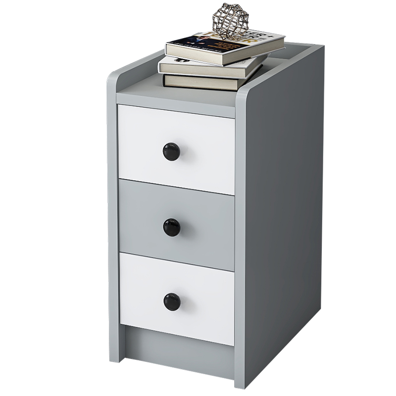 迷你小户型床头柜小型储物柜彩色超窄款儿童小柜子收纳床边柜25cm