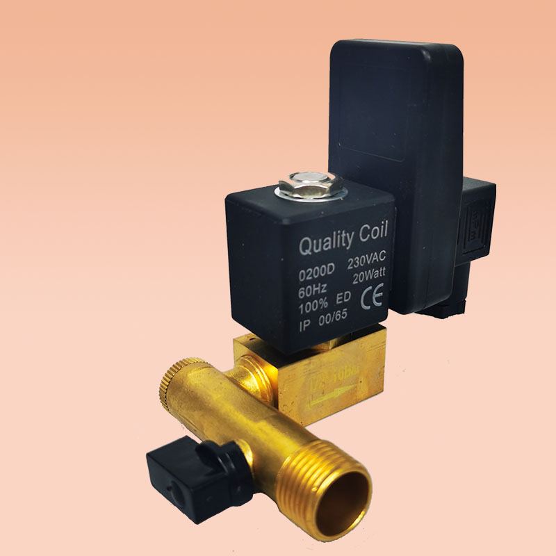 螺杆机无油机皮带机空压机电子排水阀器自动开关放水阀定时电磁阀