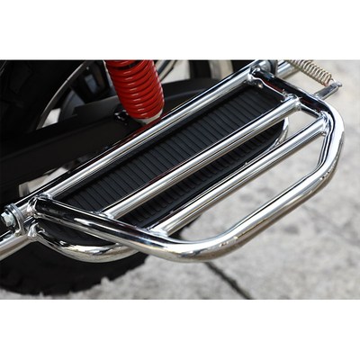 全新摩托车可上牌弯梁车125c国四电喷助力燃油外卖男女宽轮踏板车