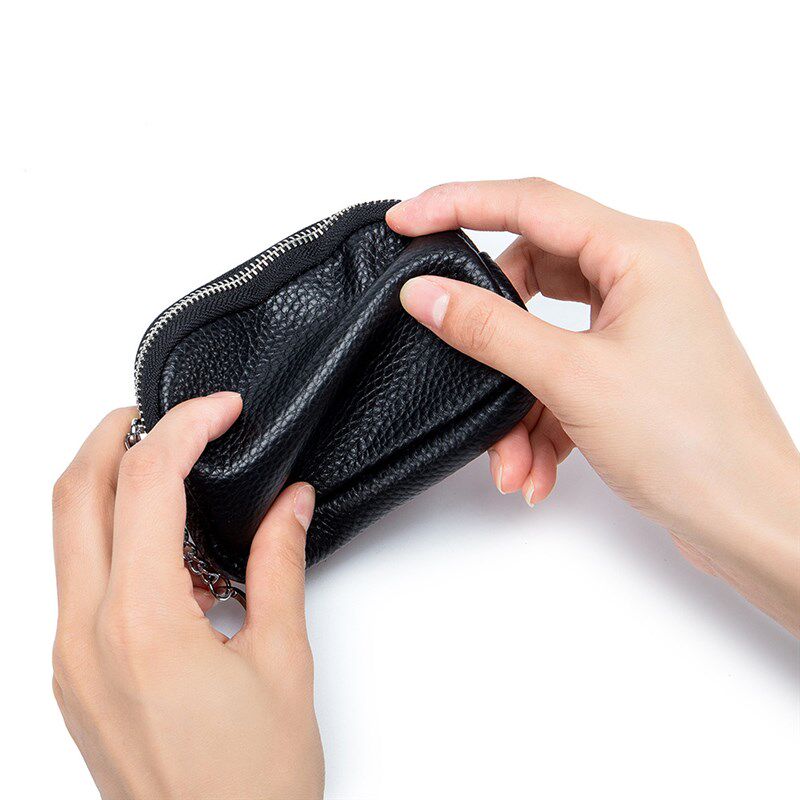 超薄零钱包小迷你简约  软皮拉链钥匙包一体包耳机包女士零钱袋