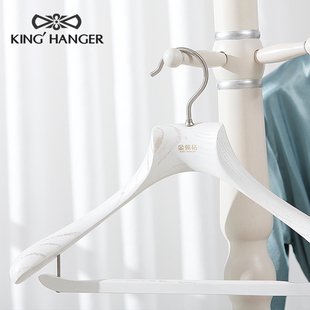 法式 欧式 白蜡木衣柜衣帽间木衣撑 实木衣架高端中式 金领结高档美式