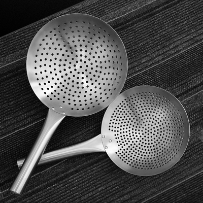 316不锈钢漏勺商用大号厨师专用304油炸凉虾厨房过滤网捞面勺