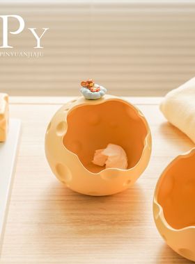 猫和老鼠奶酪钥匙收纳玄关摆件