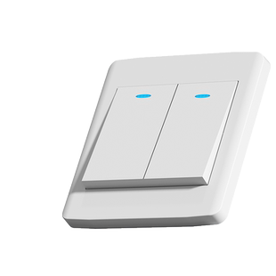 国际电工86型暗装二开双控开关墙壁插座面板家用双开双联2开两开