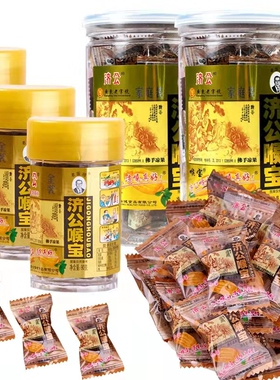 广东老字号济公喉宝陈皮瓶装袋装独立装佛手果干陈皮休闲零食小吃
