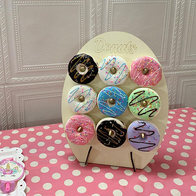 甜甜圈展示架森系面包支架子冷餐婚庆甜品台摆台派对装饰摆件道具