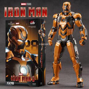 中动钢铁侠MK28可动手办十周年关节玩具漫威周边正版马克人偶