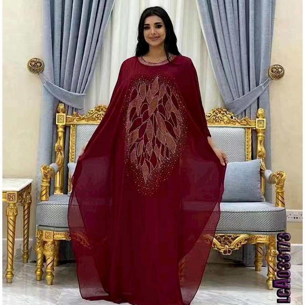 2024洲欧美纱网宽松长款烫钻优雅披肩礼服下游热销women clothes