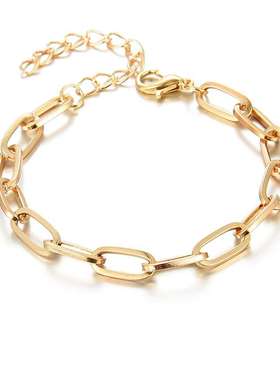 新款个性十字链手链时尚链条手环气质百搭diy手饰饰品