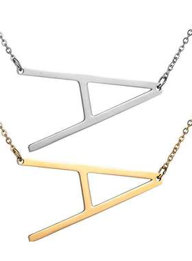 欧美项链26个英文字母项链热销吊坠流行饰品首饰配饰