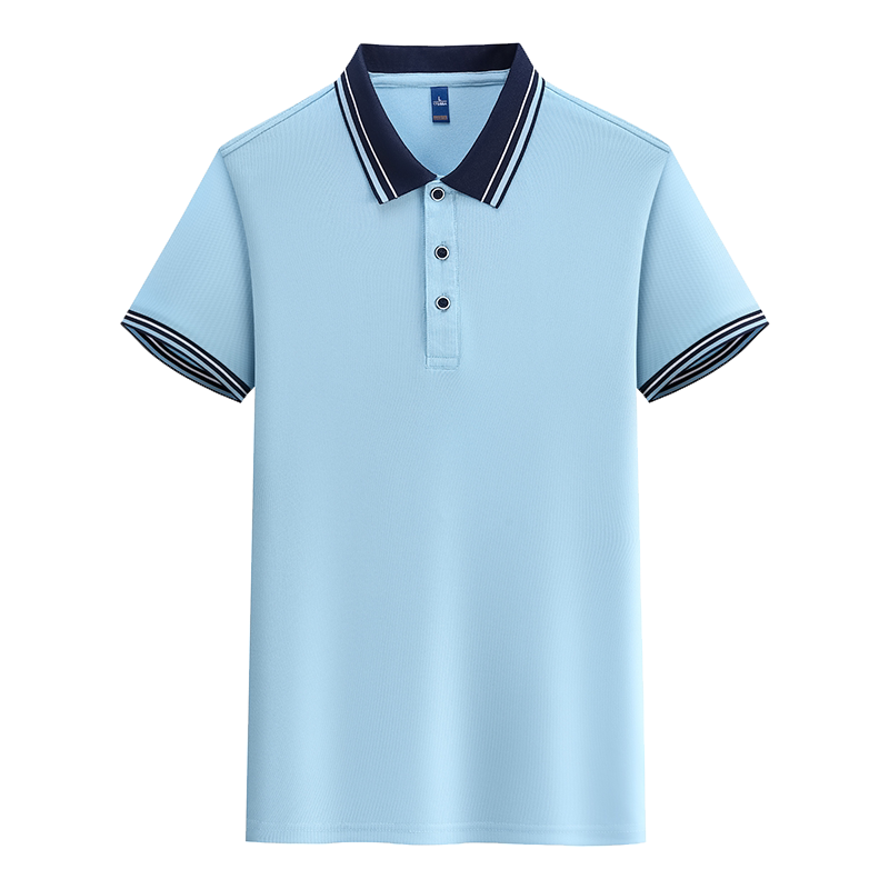 夏季工作服翻领POLO衫短袖T恤定制印字logo文化衫团体服工装刺绣
