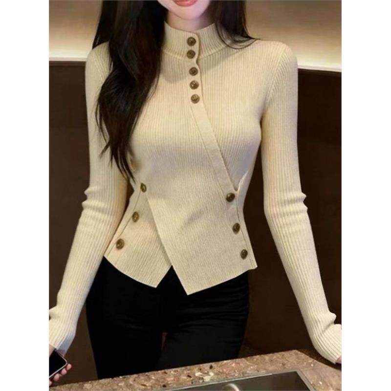 womenclothes秋冬复古杏