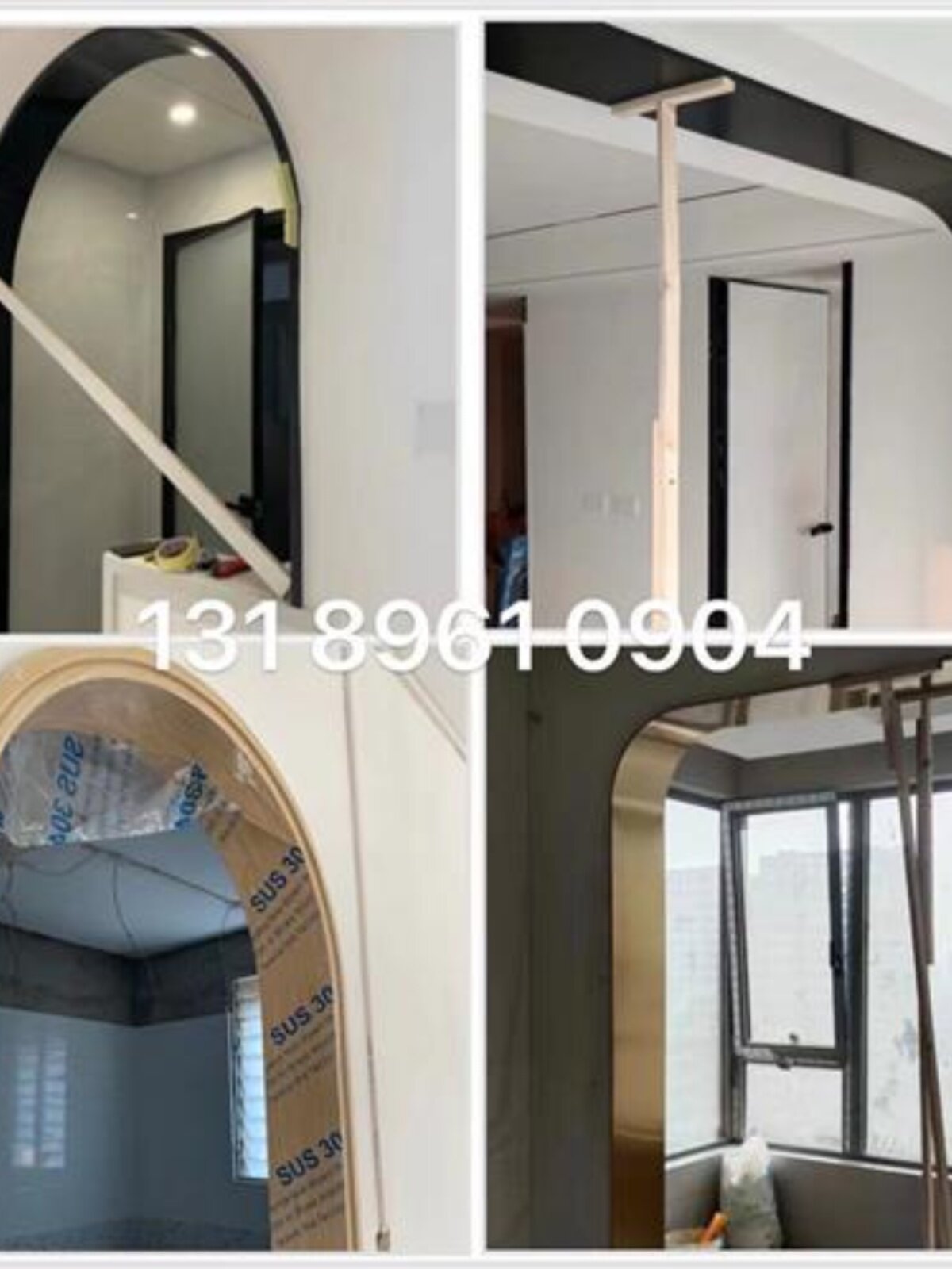 新品不锈钢门g套极窄弧形门框包边拱形垭口窗套阳台入户门电梯钛