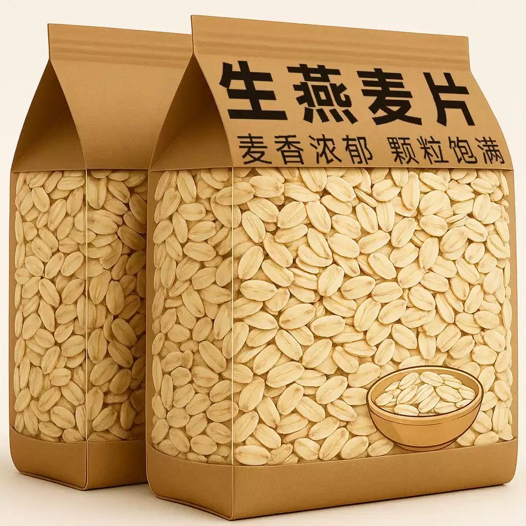 东北生燕麦片10斤现压现发健身粗粮早餐饱腹五谷杂粮煮粥蒸饭5斤
