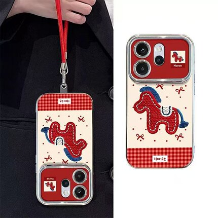 满喆红马新年适用于OPPOReno15pro手机壳14/13pro+/12/10RENO12/8/7保护套R17/r15RENO新款A93S防摔5新视窗